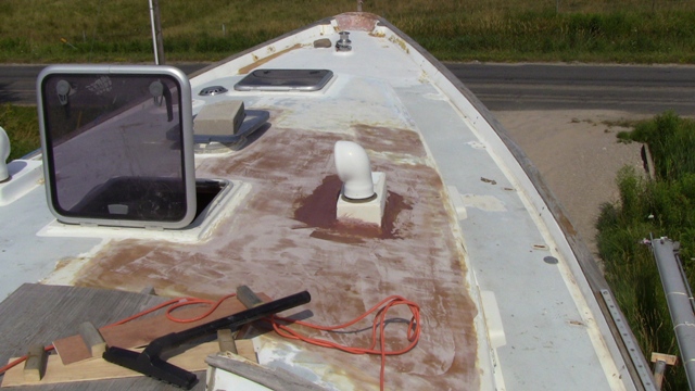 Fiberglass deck work